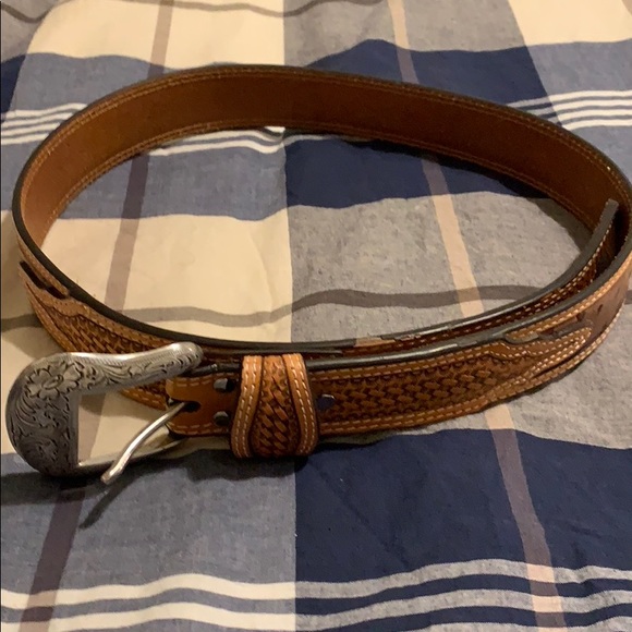 nocona ostrich belt